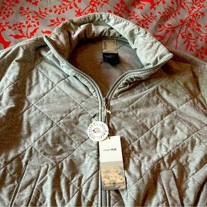 Vuori Women’s Halo Insulated Jacket Quilted Dream Knit Size Small Grey Heather